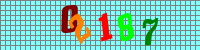 Blue Captcha Image