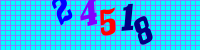 Blue Captcha Image