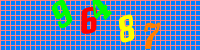 Blue Captcha Image