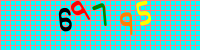 Blue Captcha Image